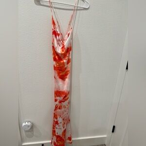 Tie Dye Backless Dress